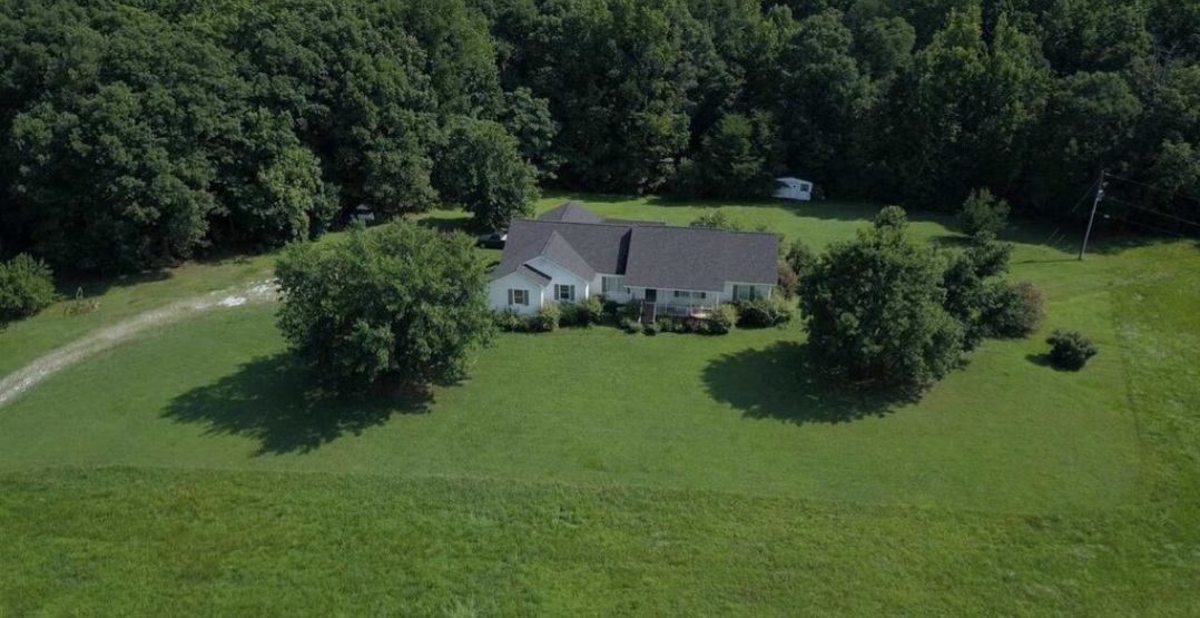 arial view of AspenLeaf Shelties Home and Kennel in Dewy Rose Georgia